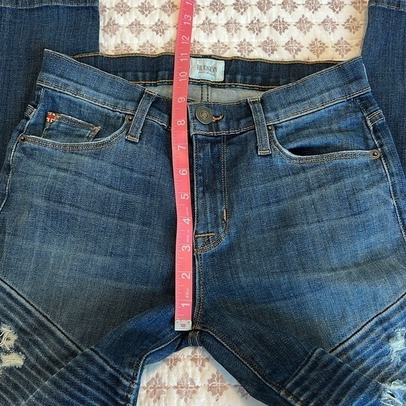 Hudson Brooklyn Moto Super Skinny Jeans Size 26 Walk of Fame - Picture 16 of 17